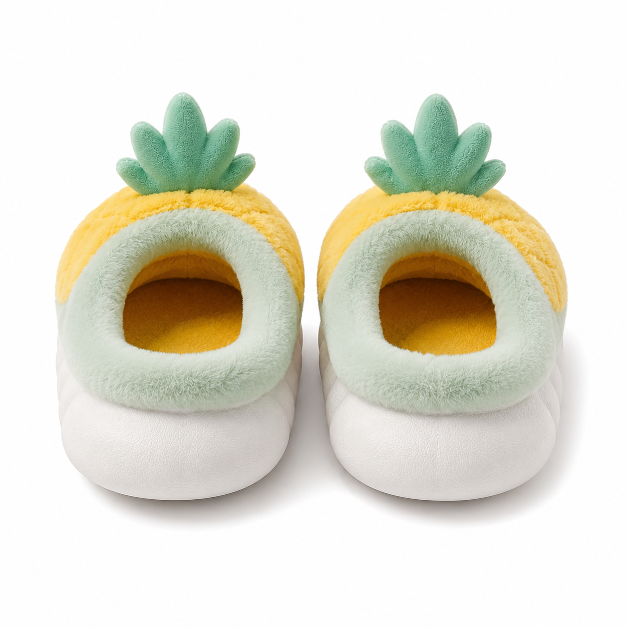 CloudNest™ Plush Slippers Pineapple